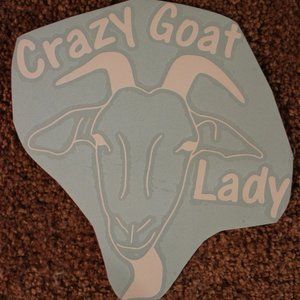Crazy Goat Lady Decal